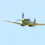 Wypożyczony przez J. Mainkę Spitfire Mk XVI.  Małopolski Piknik Lotniczy 2014 r