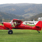  Eurofox na balonach "tundra" średnicy 65 cm. Z nimi można wylądować w korycie górskiego potoku. Łososina Dln 12 10 2024. 