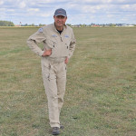 Nasz Prezes na pustym jeszcze Pobiedniku. Ale jeszcze się tu załososini ...